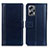 Leather Case Stands Flip Cover Holder N02P for Xiaomi Redmi K50i 5G Blue