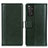 Leather Case Stands Flip Cover Holder N02P for Xiaomi Redmi Note 11 4G (2022) Green