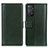 Leather Case Stands Flip Cover Holder N02P for Xiaomi Redmi Note 11 Pro 4G Green