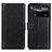 Leather Case Stands Flip Cover Holder N02P for Xiaomi Redmi Note 11E Pro 5G Black