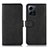 Leather Case Stands Flip Cover Holder N02P for Xiaomi Redmi Note 12 4G Black