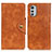 Leather Case Stands Flip Cover Holder N03P for Motorola Moto E32