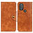 Leather Case Stands Flip Cover Holder N03P for Motorola Moto G Play Gen 2