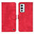 Leather Case Stands Flip Cover Holder N03P for OnePlus 9RT 5G Red