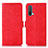 Leather Case Stands Flip Cover Holder N03P for OnePlus Nord CE 5G Red