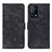 Leather Case Stands Flip Cover Holder N03P for Oppo K9 5G Black