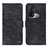 Leather Case Stands Flip Cover Holder N03P for Oppo Reno5 A Black