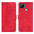 Leather Case Stands Flip Cover Holder N03P for Realme C21 Red