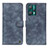 Leather Case Stands Flip Cover Holder N03P for Realme Q5 5G Blue