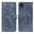 Leather Case Stands Flip Cover Holder N03P for Samsung Galaxy A03 Core Blue