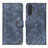 Leather Case Stands Flip Cover Holder N03P for Samsung Galaxy A04s Blue