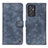 Leather Case Stands Flip Cover Holder N03P for Samsung Galaxy A15 4G Blue