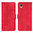 Leather Case Stands Flip Cover Holder N03P for Samsung Galaxy A22 5G SC-56B Red