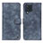 Leather Case Stands Flip Cover Holder N03P for Samsung Galaxy M32 4G Blue