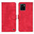 Leather Case Stands Flip Cover Holder N03P for Vivo Y10 Red