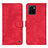 Leather Case Stands Flip Cover Holder N03P for Vivo Y32t Red
