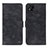 Leather Case Stands Flip Cover Holder N03P for Xiaomi POCO C31 Black