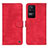 Leather Case Stands Flip Cover Holder N03P for Xiaomi Redmi K40S 5G Red