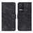 Leather Case Stands Flip Cover Holder N03P for Xiaomi Redmi K50 5G Black