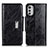 Leather Case Stands Flip Cover Holder N04P for Motorola Moto E32