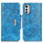 Leather Case Stands Flip Cover Holder N04P for Motorola Moto E32