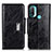 Leather Case Stands Flip Cover Holder N04P for Motorola Moto E40