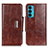 Leather Case Stands Flip Cover Holder N04P for Motorola Moto Edge 20 5G