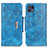 Leather Case Stands Flip Cover Holder N04P for Motorola Moto G50 5G Sky Blue