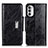 Leather Case Stands Flip Cover Holder N04P for Motorola MOTO G52