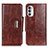 Leather Case Stands Flip Cover Holder N04P for Motorola MOTO G52