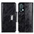 Leather Case Stands Flip Cover Holder N04P for OnePlus Nord CE 5G Black