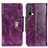 Leather Case Stands Flip Cover Holder N04P for OnePlus Nord CE 5G Purple