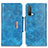 Leather Case Stands Flip Cover Holder N04P for OnePlus Nord CE 5G Sky Blue