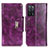 Leather Case Stands Flip Cover Holder N04P for Oppo A53s 5G Purple