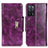 Leather Case Stands Flip Cover Holder N04P for Oppo A55 5G Purple