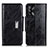 Leather Case Stands Flip Cover Holder N04P for Oppo A74 4G