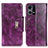 Leather Case Stands Flip Cover Holder N04P for Oppo F21 Pro 4G Purple