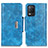 Leather Case Stands Flip Cover Holder N04P for Realme 8 5G Sky Blue