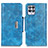 Leather Case Stands Flip Cover Holder N04P for Realme 8i Sky Blue