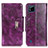 Leather Case Stands Flip Cover Holder N04P for Realme C11 (2021) Purple