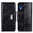 Leather Case Stands Flip Cover Holder N04P for Samsung Galaxy A03 Core Black