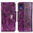 Leather Case Stands Flip Cover Holder N04P for Samsung Galaxy A03 Core Purple