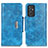 Leather Case Stands Flip Cover Holder N04P for Samsung Galaxy A05s Sky Blue