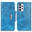 Leather Case Stands Flip Cover Holder N04P for Samsung Galaxy A33 5G Sky Blue