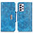 Leather Case Stands Flip Cover Holder N04P for Samsung Galaxy A73 5G Sky Blue