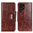 Leather Case Stands Flip Cover Holder N04P for Samsung Galaxy S21 Ultra 5G