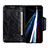 Leather Case Stands Flip Cover Holder N04P for Samsung Galaxy S22 Plus 5G