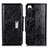 Leather Case Stands Flip Cover Holder N04P for Sony Xperia 10 IV SOG07 Black