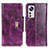 Leather Case Stands Flip Cover Holder N04P for Xiaomi Mi 12 5G Purple