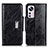 Leather Case Stands Flip Cover Holder N04P for Xiaomi Mi 12 Pro 5G Black